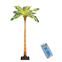 Solar Tree Lights for Patio Outdoor Decoration,4.6FT Artificial Tree with 110 LED Lights for Pool Bar