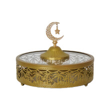 Electroplated Decorative Iron Serving Dish for Snacks Food-C