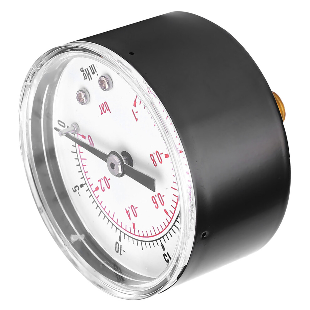 Vacuum Gauge 50Mm 1/8 Bspt Back -1-0Bar -30-0Inhg 7661393790140