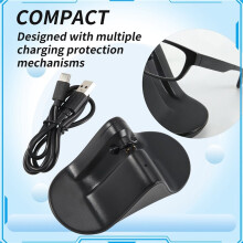 Charging Dock for Meta Glasses Portable Travel Charger Station Type-C Adapter with LED Indicator