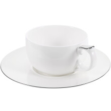 1Ensemble Tasse À Café En Céramique Argentée Pour Maison