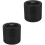 2Pcs Stable Black Rubber Rolling Garden Stool Wheels for Outdoor Use 2