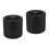 2Pcs Stable Black Rubber Rolling Garden Stool Wheels for Outdoor Use 3