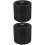 2Pcs Stable Black Rubber Rolling Garden Stool Wheels for Outdoor Use 4