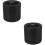 2Pcs Stable Black Rubber Rolling Garden Stool Wheels for Outdoor Use 5