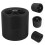 2Pcs Stable Black Rubber Rolling Garden Stool Wheels for Outdoor Use 8