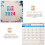 3Pcs Multi Color Paper Tabletop Small Calendars Note Desk Home Use 9