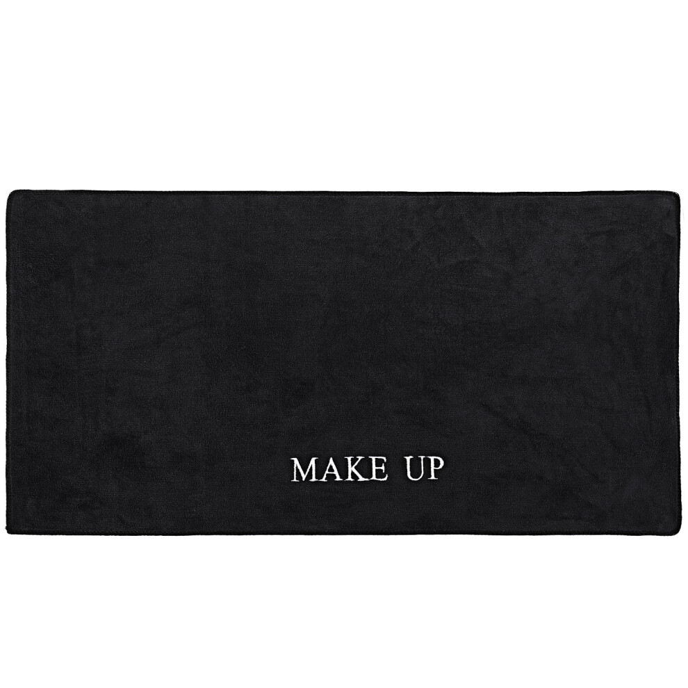 Iplusmile Black Vanity Mat For Bedroom Desk Protection 1Pcs