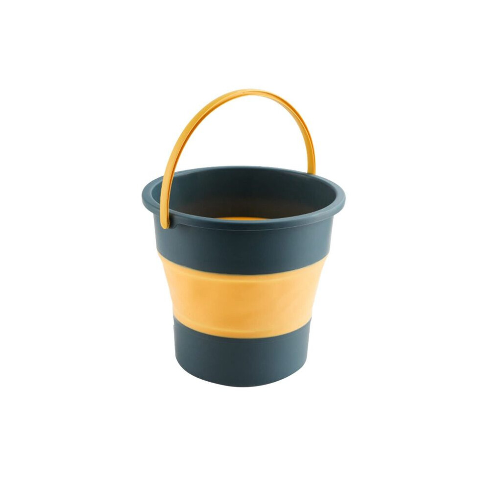 Semoic Collapsible Bucket, Collapsible Plastic Bucket Telescopic Portable Foot Bucket, Foldable Car Wash Bucket 4.6L-A