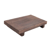 Wood Pedestal Soap Stand Bathroom Kitchen Countertop Tray Farmhouse Wood Riser Soap Dish Plants Holder