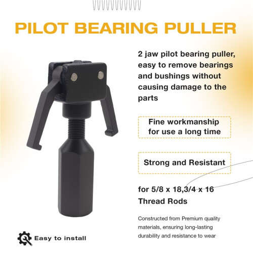 27059  Bearing Puller for Slide Hammer,2-Jaw Puller  Bearing Removal Tool,for 5/8 X 18,3/4 X 16 Thread Rods 1