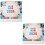 2Pcs Multi Color Paper Tabletop Monthly Calendar Decorative Daily Use 5