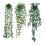 Artificial Hanging Plants 3 Pack Artificial Eucalyptus Potted Greenery Faux Eucalyptus Mandala Vine 1