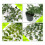 Artificial Hanging Plants 3 Pack Artificial Eucalyptus Potted Greenery Faux Eucalyptus Mandala Vine 4