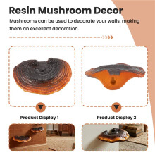 Set of 5 Mushroom Shelf Wall Decor Small Wall Shelf for Bedroom Resin Mushroom Decor Floating Shelves Corner Wall Decor