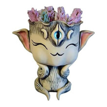 Cute Resin Succulent Flowerpots, Elf Succulent Flowerpots, Outdoor and Indoor Funny Courtyard Art Garden Decorations C