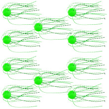 10Pcs High Density Squid Skirts Soft Baits Slow Sinking-Green S