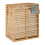 Cesta de lavandería de bambú con 2 sacos 1