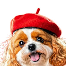 Mode huisdier baret hoed zorgt voor veilige en comfortabele-Rood