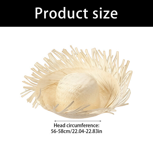 Elegant Panama Hat Oversized Straw Hat Breathable Sun Hat with 2