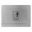 Silver Embedded Waste Lid for Kitchen Cabinet Silent Inward Flap 1