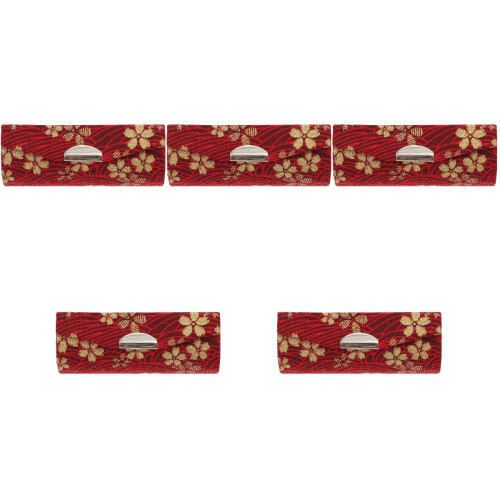5Pcs Red Ladies Lipstick Box Compact Portable Lipstick Container 1