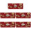 5Pcs Red Ladies Lipstick Box Compact Portable Lipstick Container 5