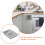 Silver Embedded Waste Lid for Kitchen Cabinet Silent Inward Flap 4