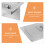 Silver Embedded Waste Lid for Kitchen Cabinet Silent Inward Flap 5