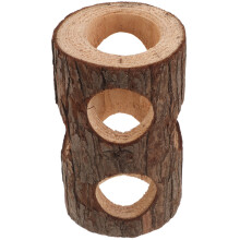 Durable Wooden Hamster Hideout and Play Tunnel for Gerbils