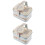 2Pcs Multi Color Tinplate Candy Storage Box Small Portable Gift Box 4