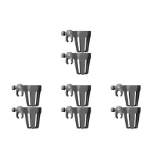 8Pcs Durable Black Plastic Cup Holder for Strollers Scooters & Bikes
