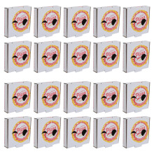 20Pcs Corrugated Paper Pizza Boxes Multi-Color Heat Retention Takeaway