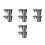 8Pcs Durable Black Plastic Cup Holder for Strollers Scooters & Bikes 4