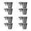 8Pcs Durable Black Plastic Cup Holder for Strollers Scooters & Bikes 7