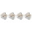 4Pcs Multi Color Tinplate Gift Boxes Sturdy Candy and Cookie Holders 3