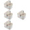 4Pcs Multi Color Tinplate Gift Boxes Sturdy Candy and Cookie Holders 6