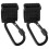 8Pcs Stroller Bag Hooks Black Non-Slip Strong Load Pushchair Hangers 9