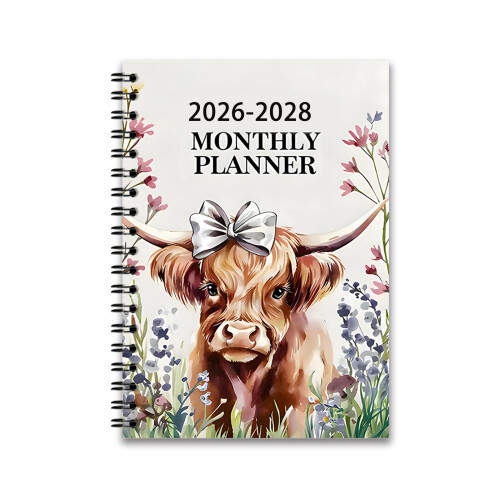 2026-2028 Twin Coil Binding Monthly Planner 36 Month