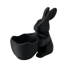 Minimalist Styles Festive Rabbit Candy Basket Desktop-Black