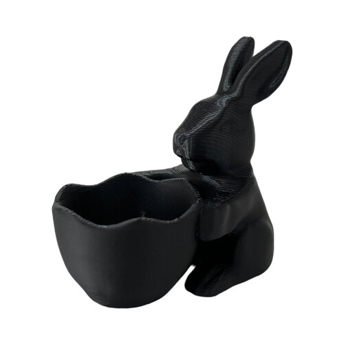 Minimalist Styles Festive Rabbit Candy Basket Desktop-Black