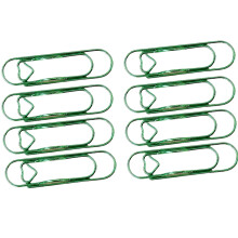 8Pcs Creative Heart Shaped Clip For Arranging Sheets-Green