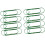 8Pcs Creative Heart Shaped Clip For Arranging Sheets-Green 1