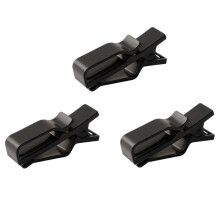 3-delige mini-kabelclips Kabelbeheer voor-Zwart