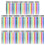 Kids Plastic Paint Brushes Bulk 100Pieces-8cm mixed color 1