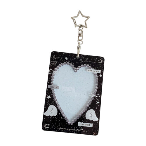 Multipurpose 3Inch Card Holders Storage Sleeve-Black love