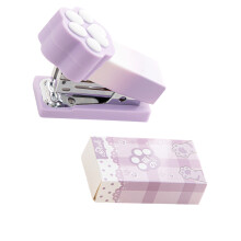 Small Lightweight Cats Paws Stapler Fun Shaped Tool-Purple