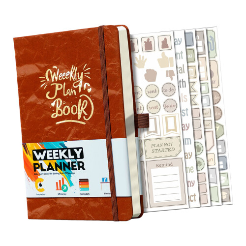 2026 Schedule Planner Daily Planner Multifunctional-brown