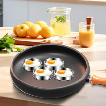 Juego de 10 Aros para Muffins Ingleses de Primera Calidad, Molde de Acero Inoxidable de Doble Laminado de 4 Pulgadas para Hornear Tartas y Bollos