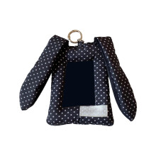 Plüsch-Lagomorph-Ohrkartenhülle, 7,6 cm,-Schwarz